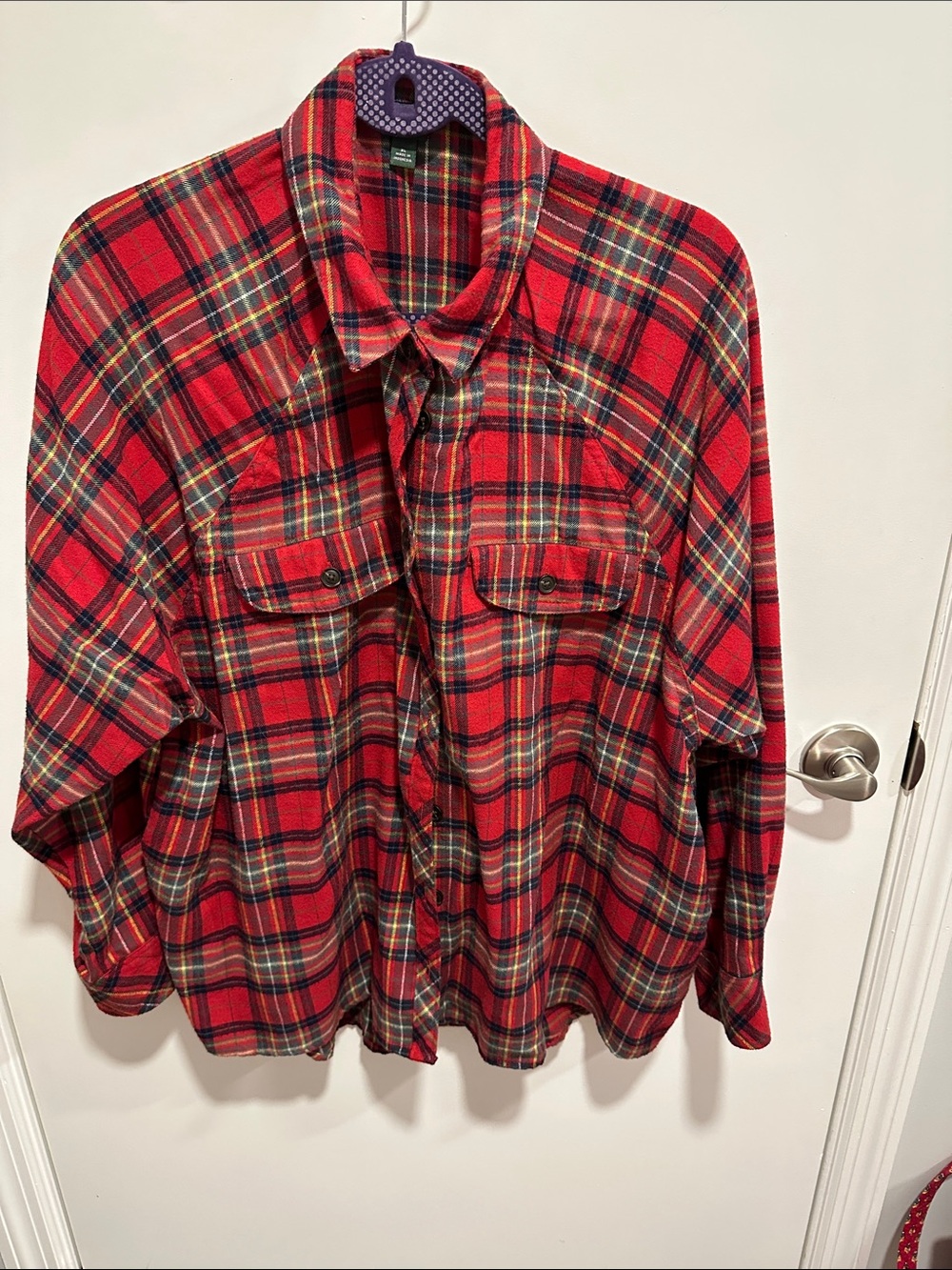 wild fable Red Plaid Flannel Shirt
